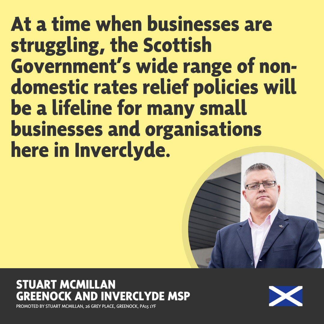 SNP delivering £8m worth of non-domestic rates relief in Inverclyde ...