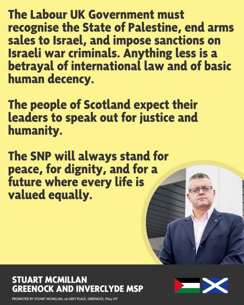 Scotland stands with Palestine: SNP taking action to end genocide ...